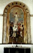 johan krouthen kristus bland larjungarna pa himmelsfardsberget USA oil painting artist